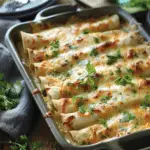 Creamy White Chicken Enchiladas