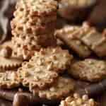 Hazelnut Shortbread Cookies with Hazelnut Cream Filling