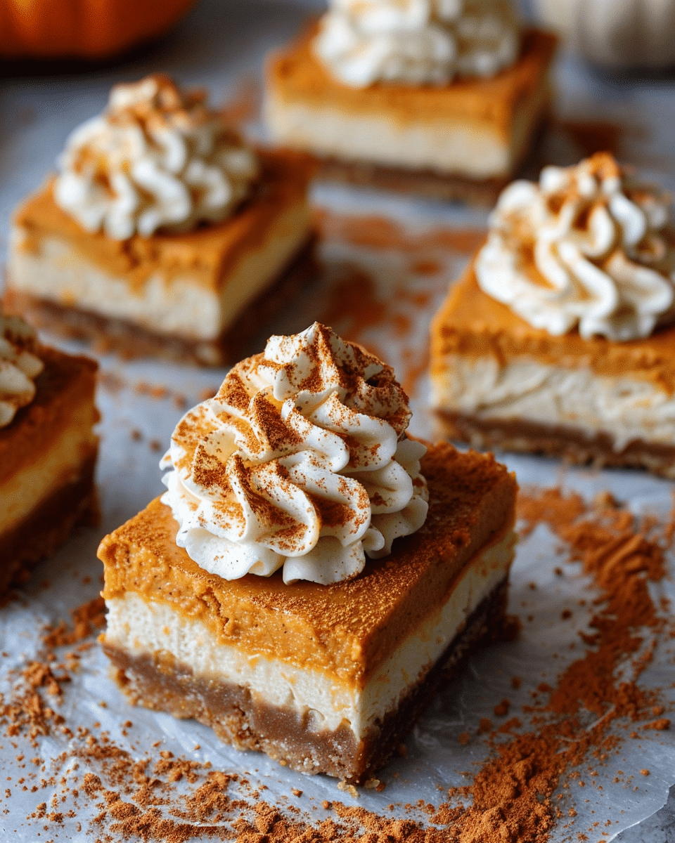 Pumpkin Cheesecake Bars