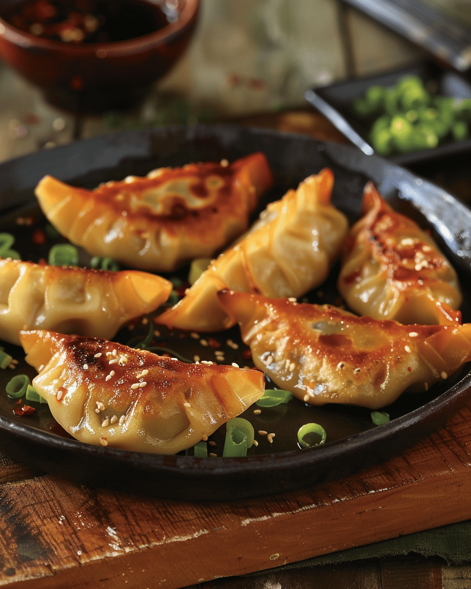 Chicken Potstickers (Pan Fried Dumplings)