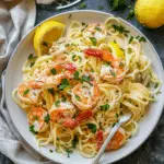 Lemon Garlic Shrimp Pasta