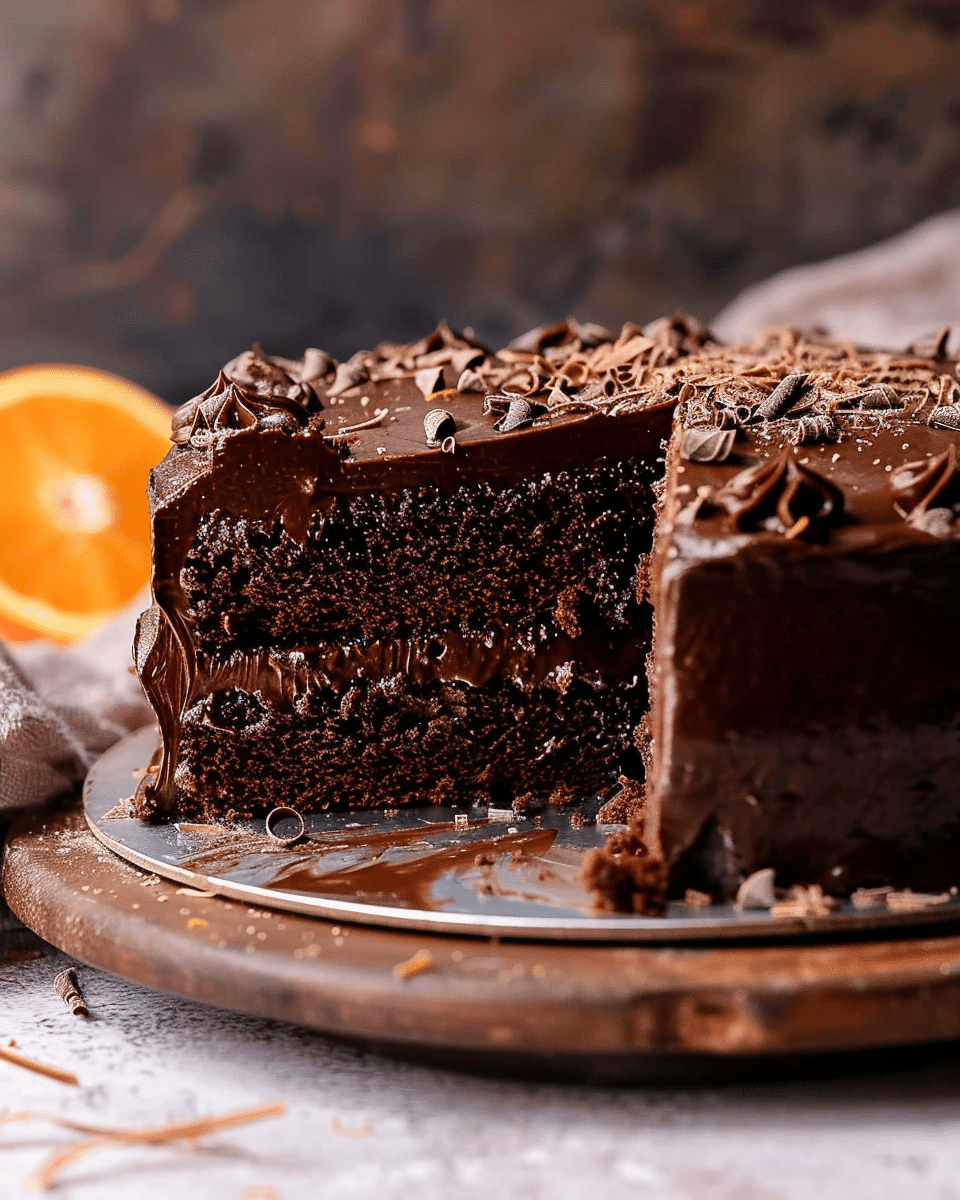 Moist Chocolate Orange Cake