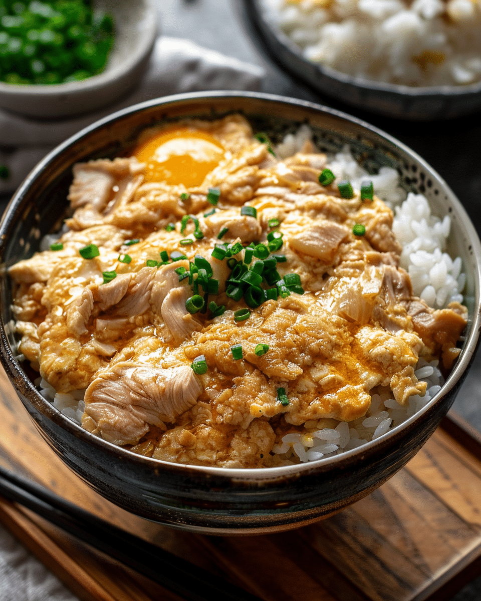 Oyakodon (Japanese Chicken and Egg Rice Bowl)