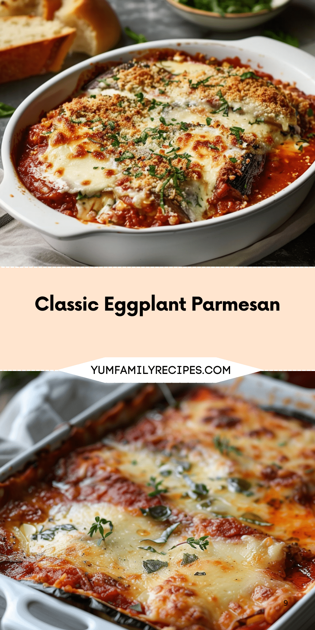 Classic Eggplant Parmesan | Yum Family Recipes