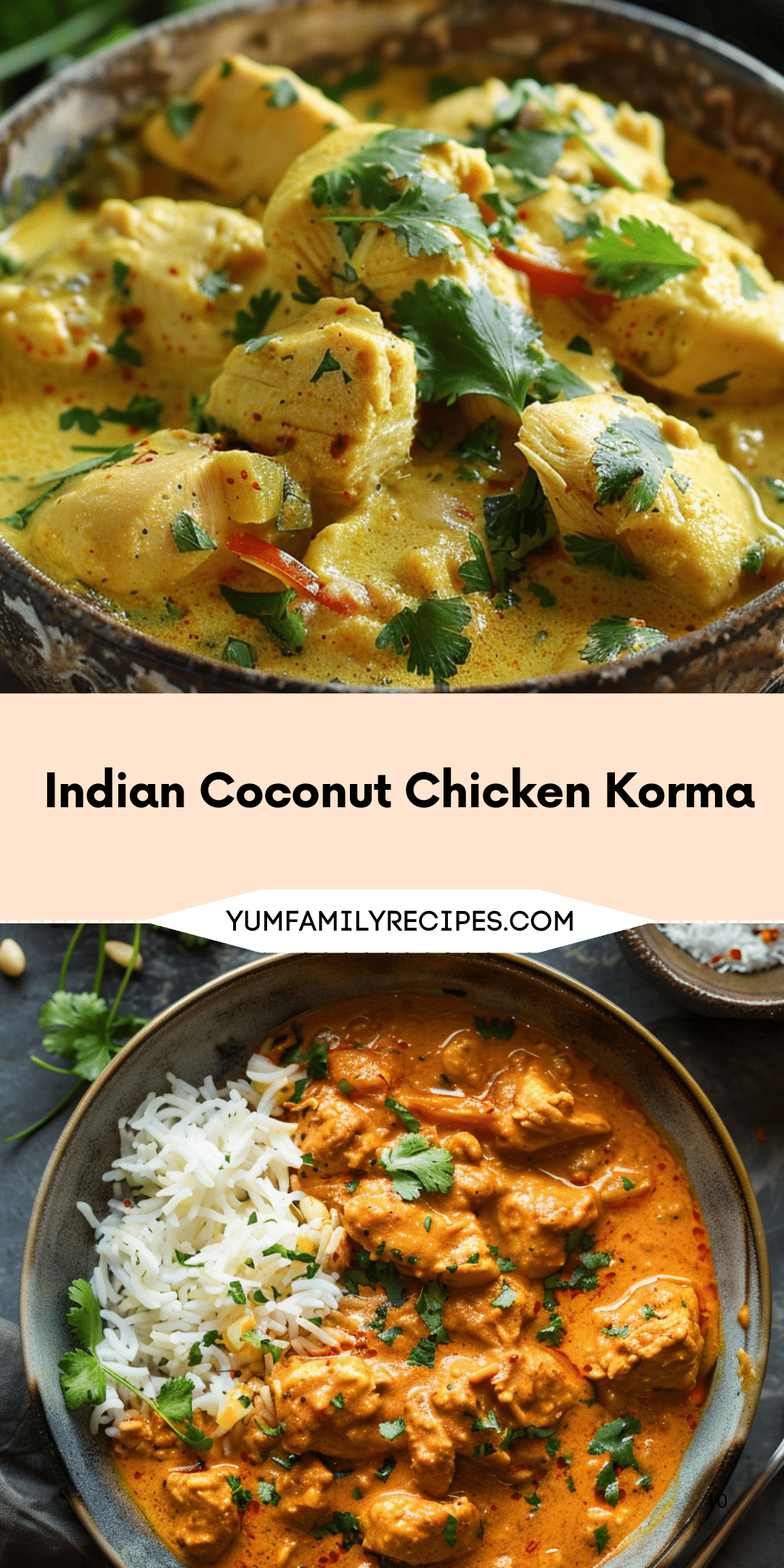 Indian Coconut Chicken Korma | Yum Family Recipes