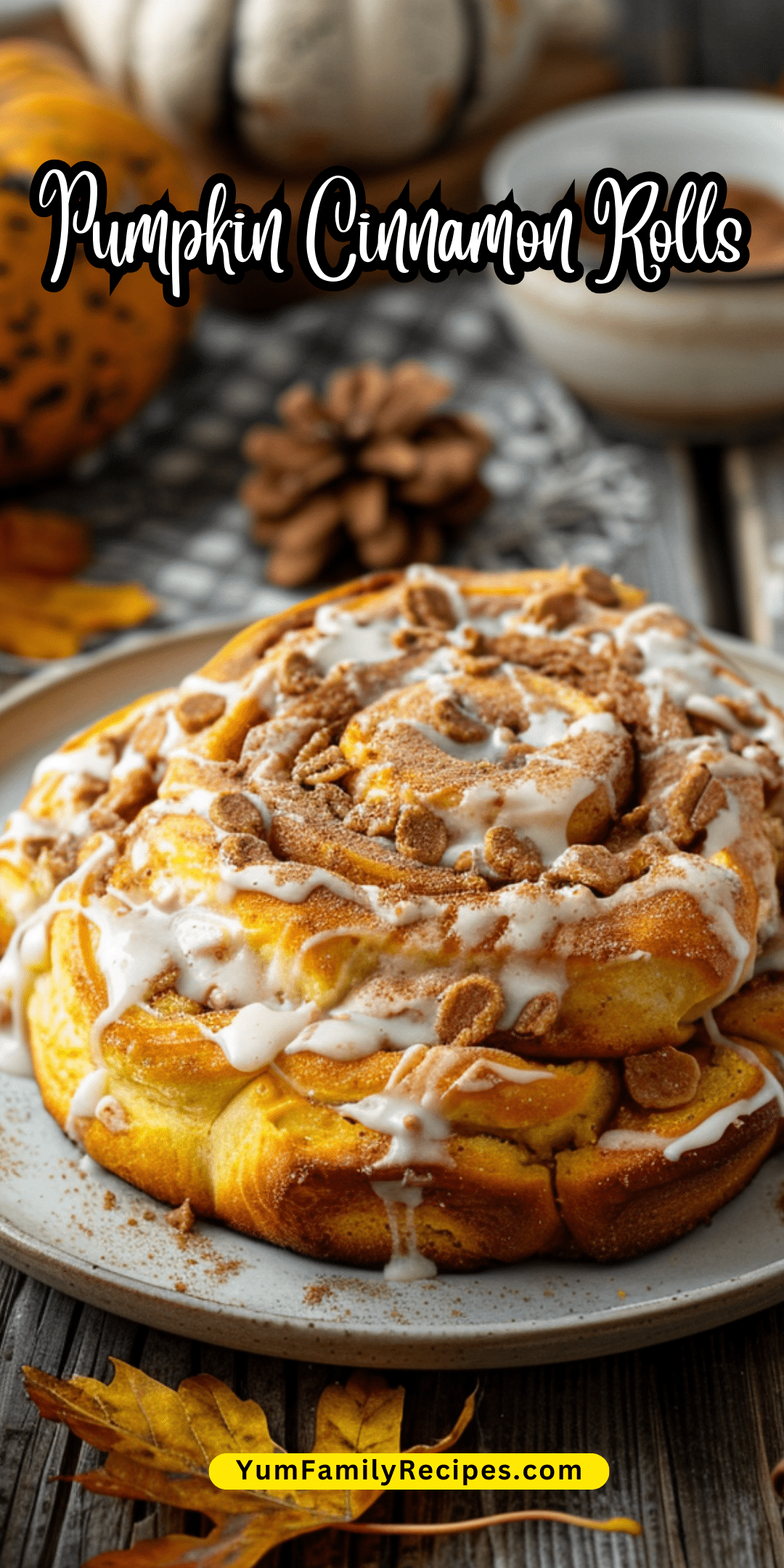 BEST Pumpkin Cinnamon Rolls | Yum Family Recipes