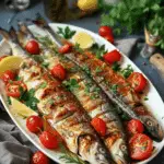 Easy Mediterranean Baked Mackerel Fish