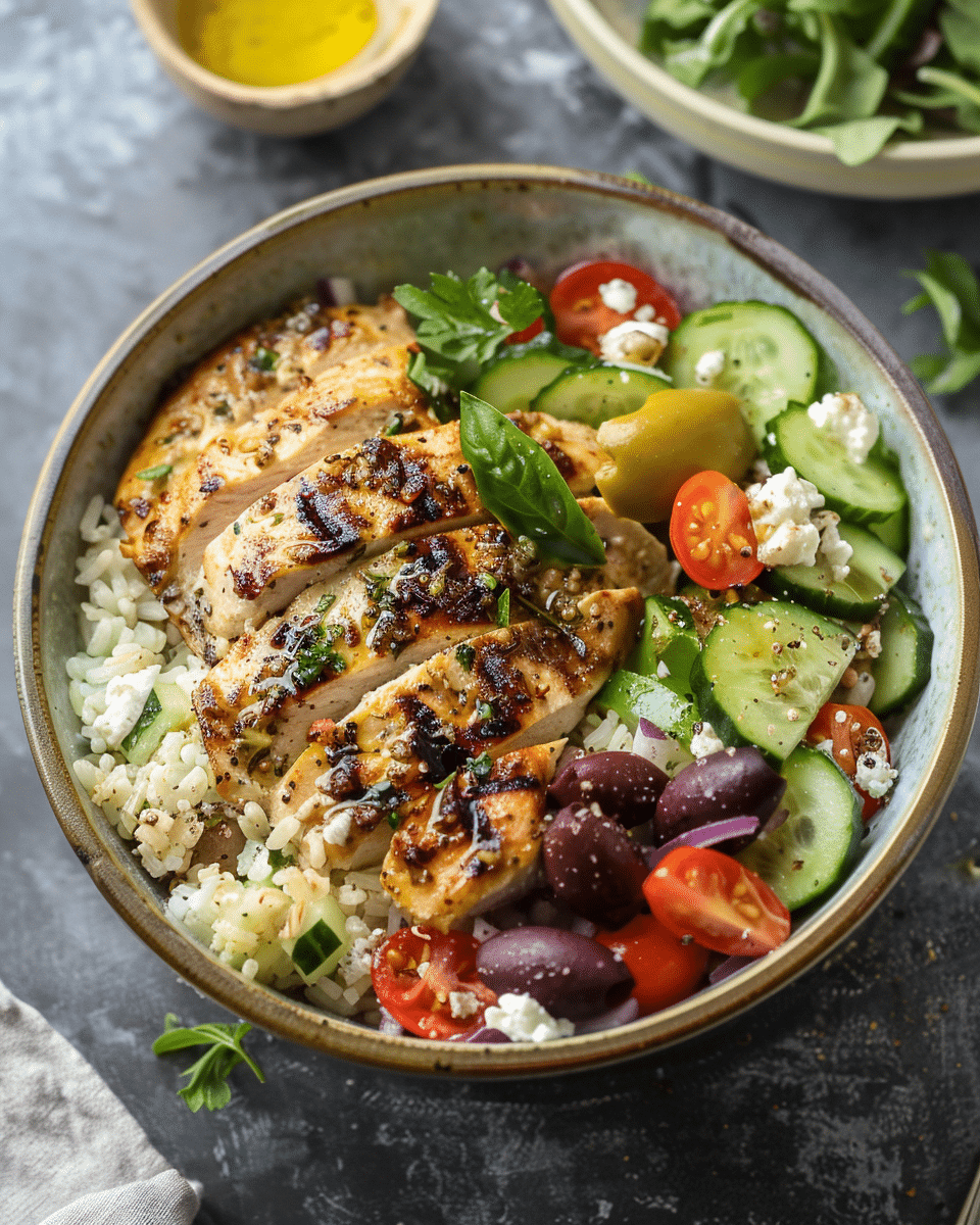 Greek Chicken Bowls