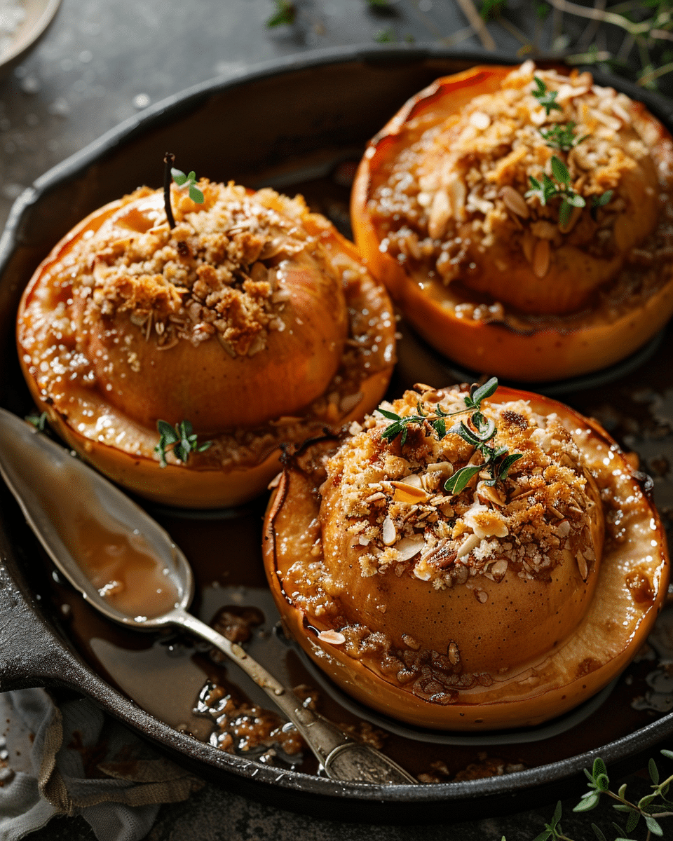 Almond Butter Baked Apple