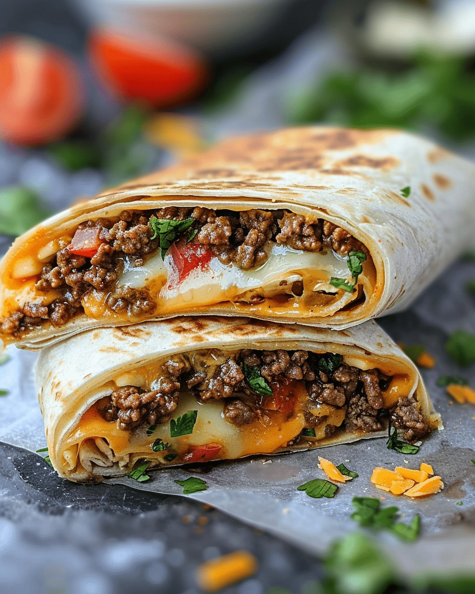 Best Nacho Cheese Beef Wrap