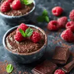 High Protein Chocolate Chia Pudding
