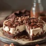 Turtle Brownie Cheesecake