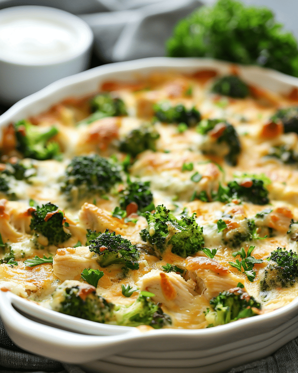 Keto Chicken Broccoli Casserole