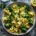 Garlic Parmesan Tortellini with Chicken and Broccoli