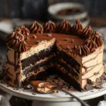 Chocolate Peanut Butter Cheesecake Cake