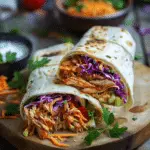 Pulled Chicken Wraps