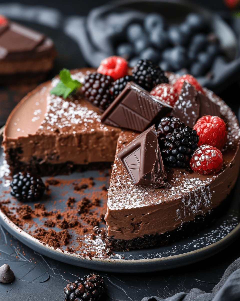 Triple Chocolate Cheesecake