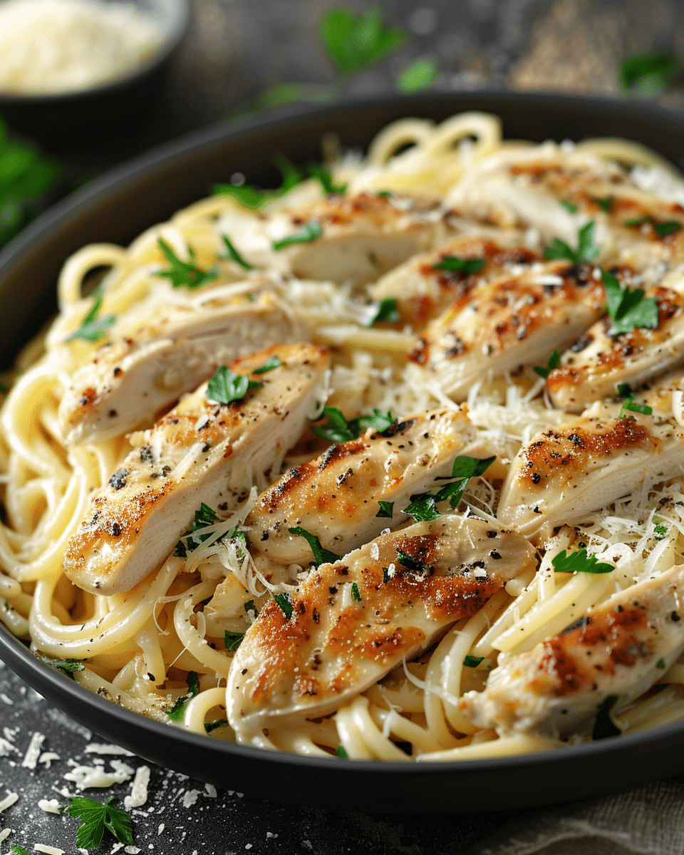 Best Chicken Garlic Parmesan Pasta