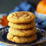 Chewy Pumpkin Snickerdoodle Cookies