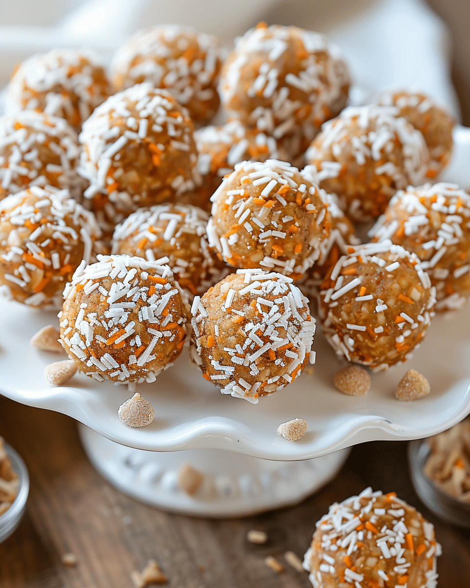 No‑Bake Carrot Cake Energy Bites