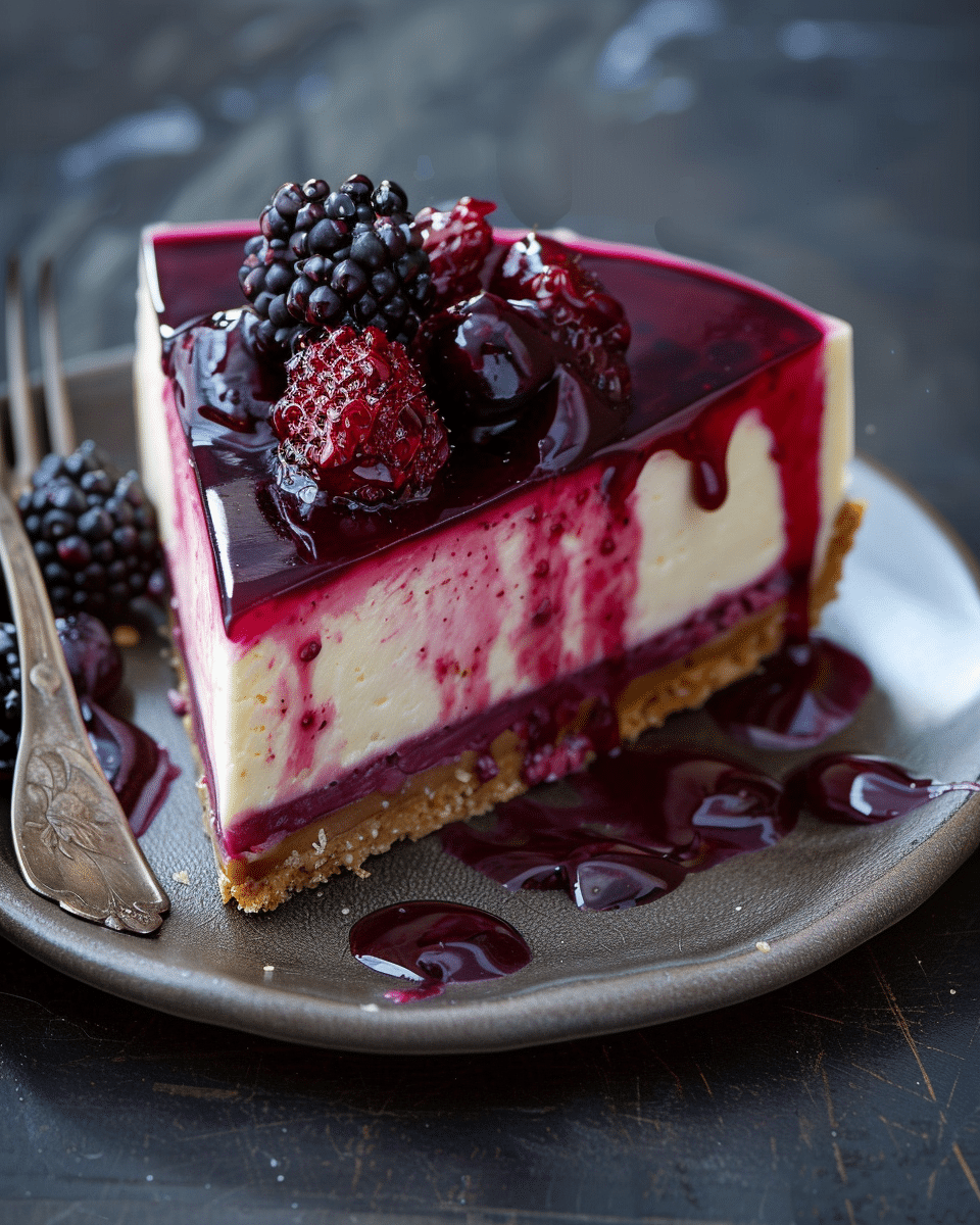 Peanut Butter and Jelly Cheesecake