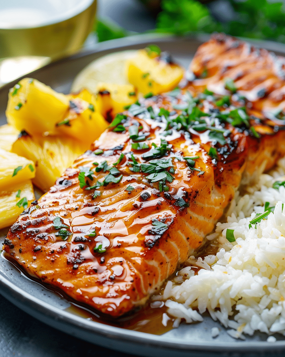 Honey Pineapple Salmon