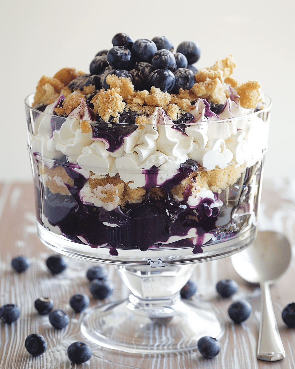 Blueberry Cheesecake Trifle
