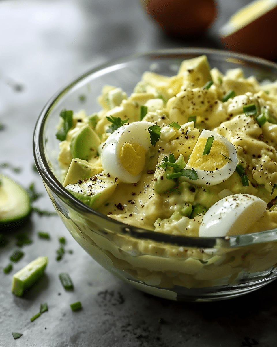 Avocado Egg Salad (Mayo‑Free Egg Salad)