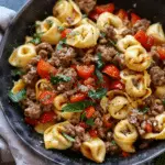 Philly Cheesesteak Tortellini Pasta