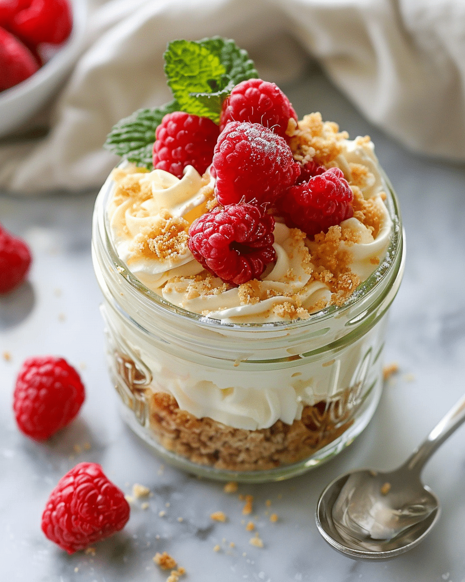 Healthier No‑Bake Cheesecake in a Jar