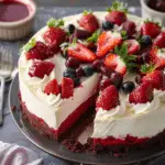 Red Velvet Strawberry Cheesecake