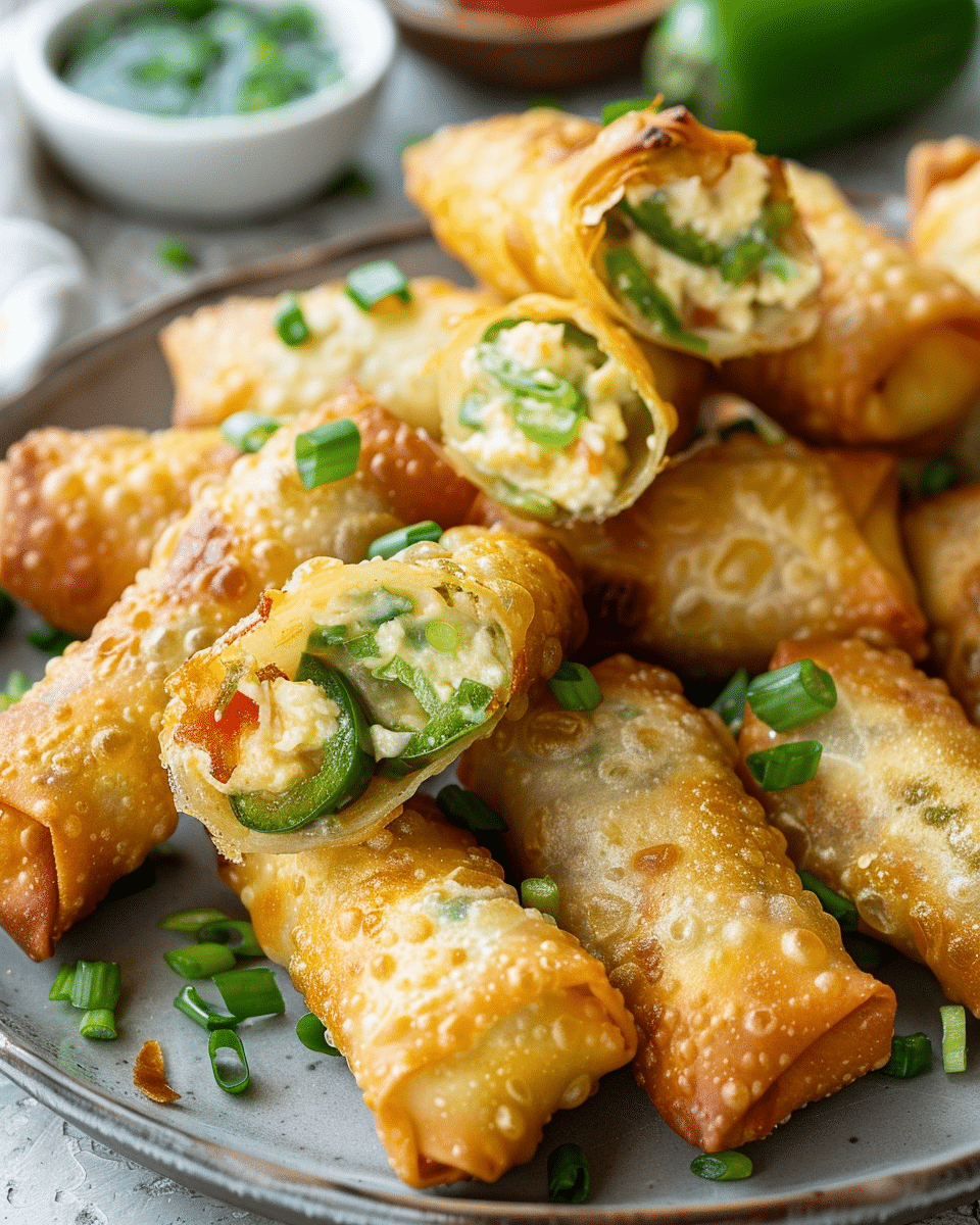 Best Mini Jalapeno Popper Egg Rolls
