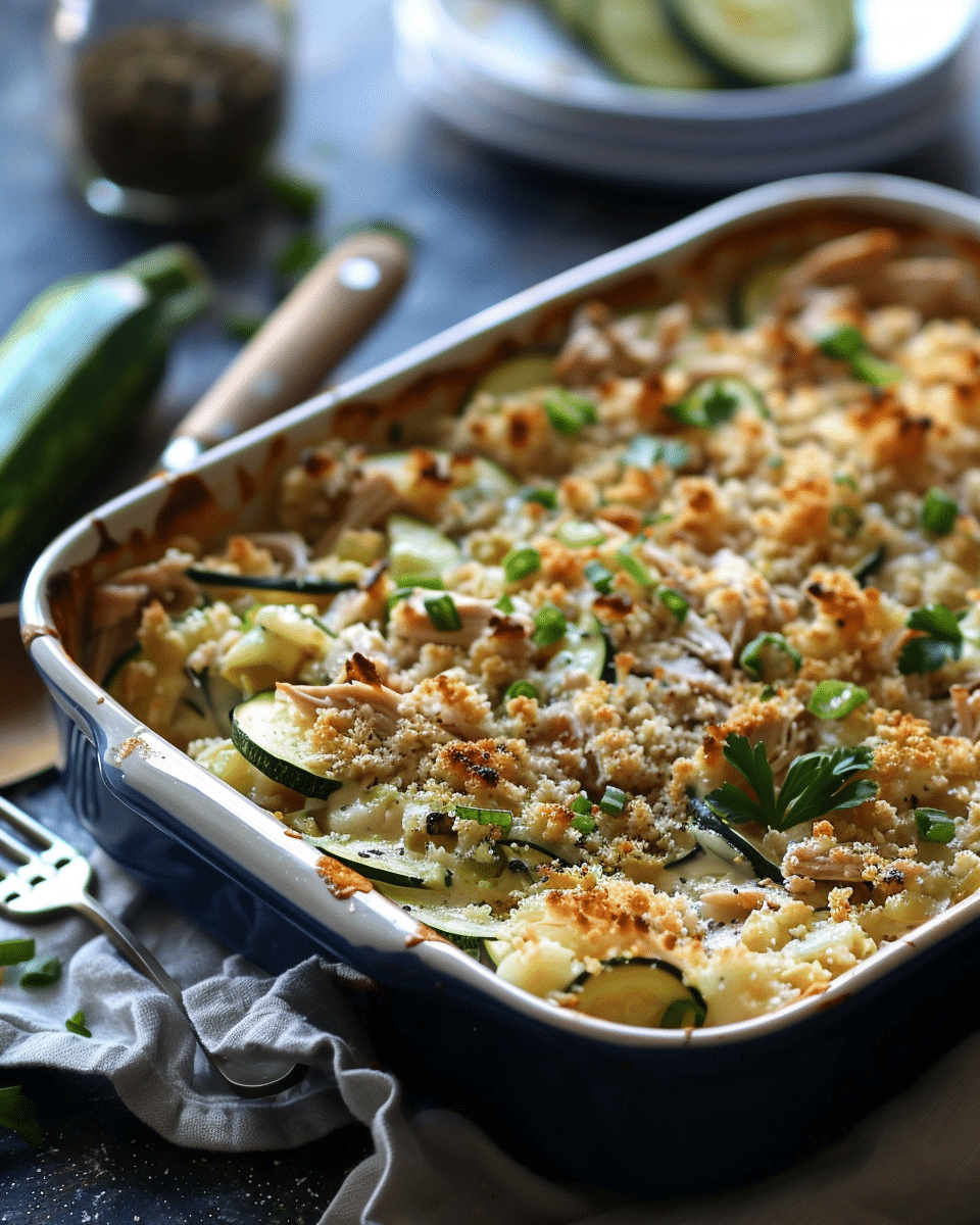 Rotisserie Chicken & Zucchini Casserole