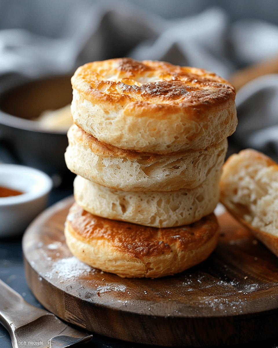 Homemade English Muffins (Easy No‑Knead)