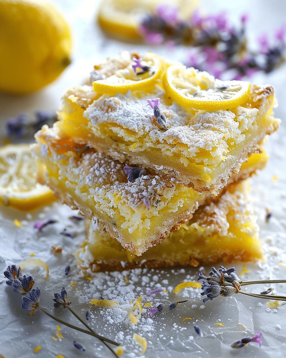 Lavender Lemon Bars