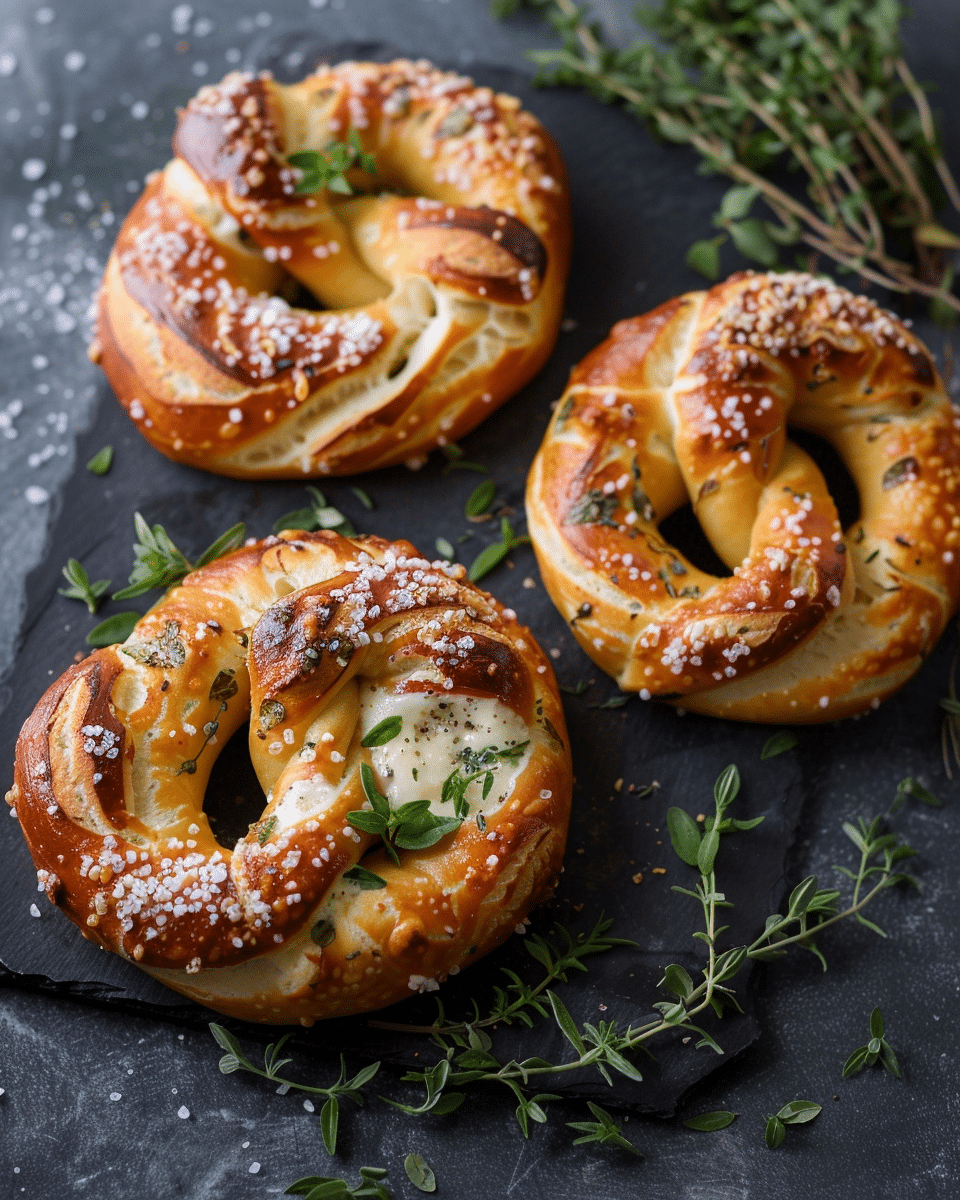 Mozzarella Stuffed Soft Pretzels