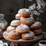 Hazelnut Cream Beignets: Soft, Fluffy Pastries Filled with Rich Hazelnut and Chocolate Cream