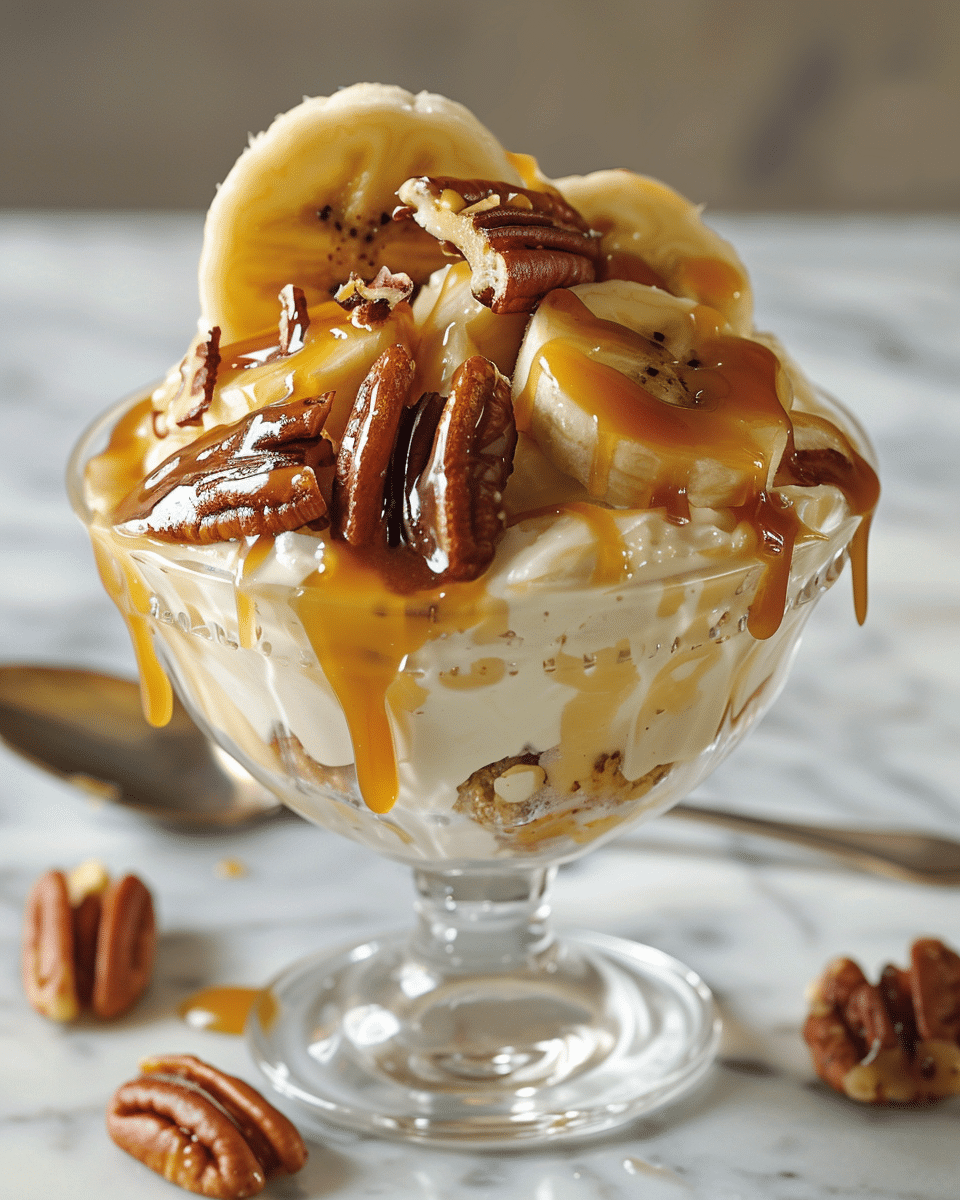 Banana Foster with Pecans & Caramel