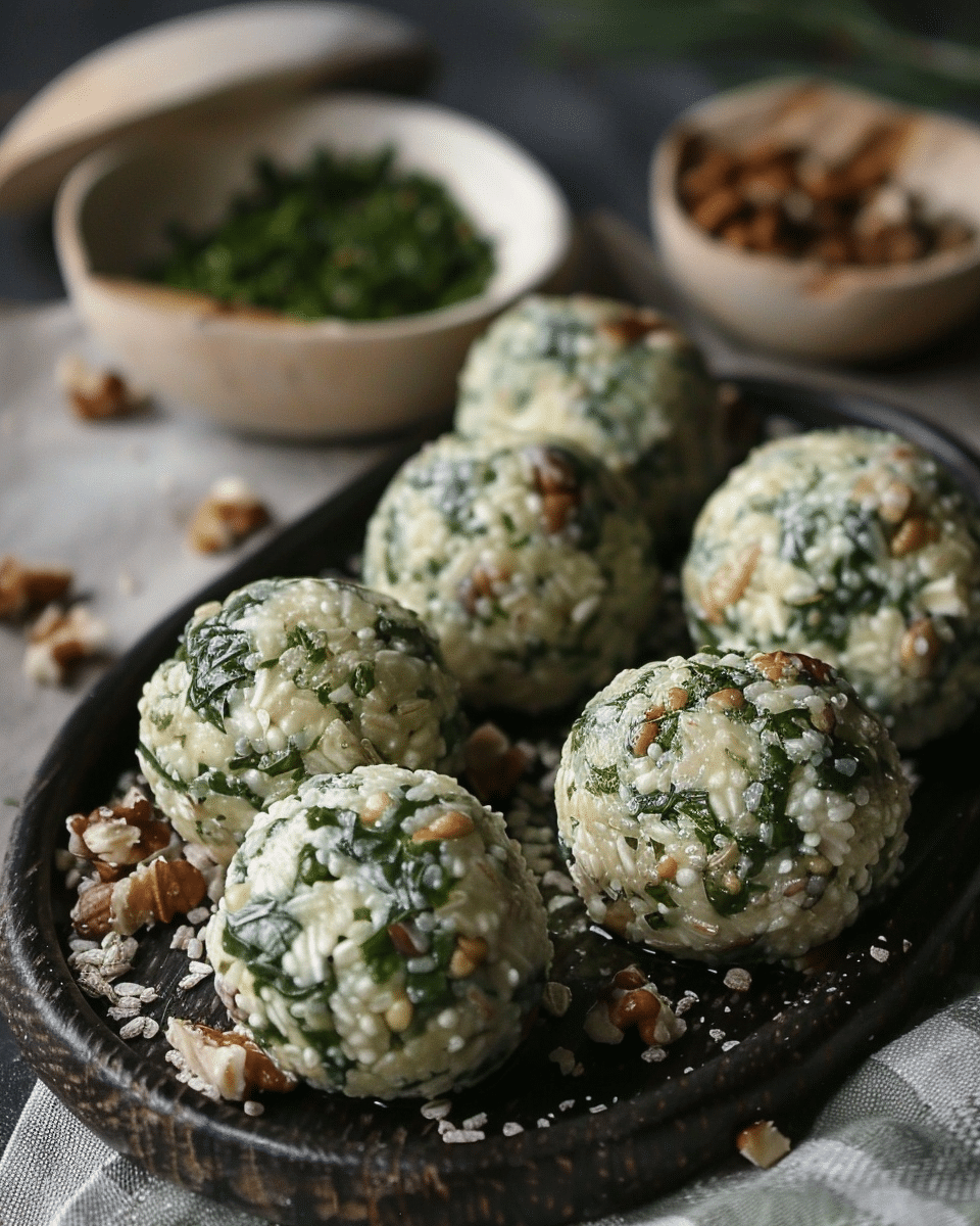 Crispy Baked Zucchini Feta Balls