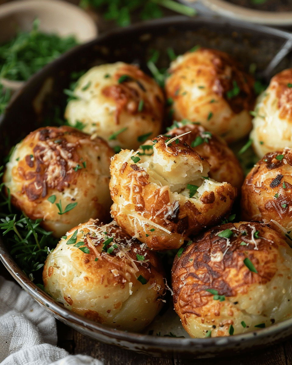 Parmesan Garlic Potato Balls