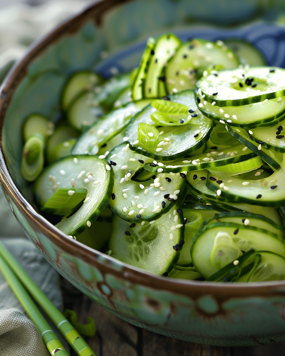 Spiral Cucumber Salad: Korean-Inspired Side Dish