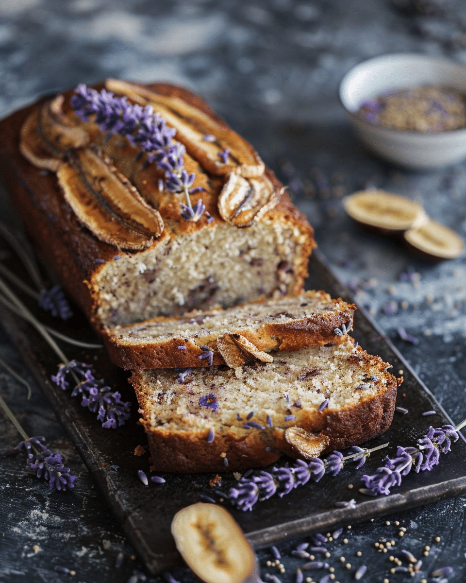 Lavender Banana Bread