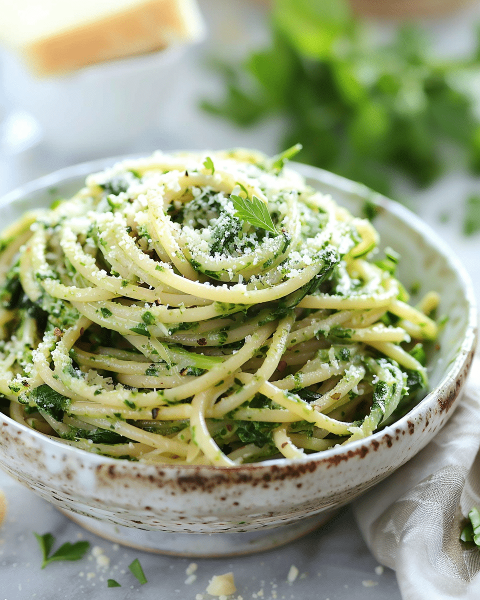 Pasta with Spinach, Easy & Quick