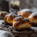 Brioches Roulées Crème Vanille & Pépites de Chocolat