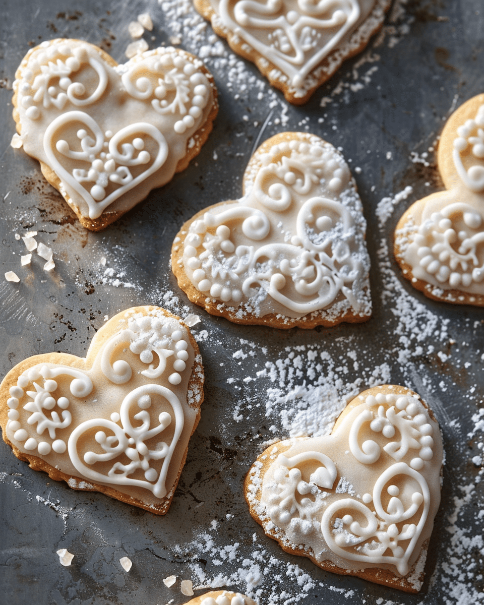 Christmas Heart Cookies