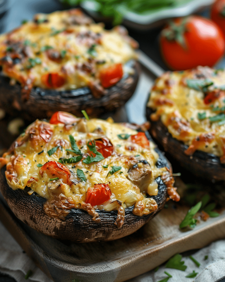 Delicious Stuffed Portabella Mushrooms