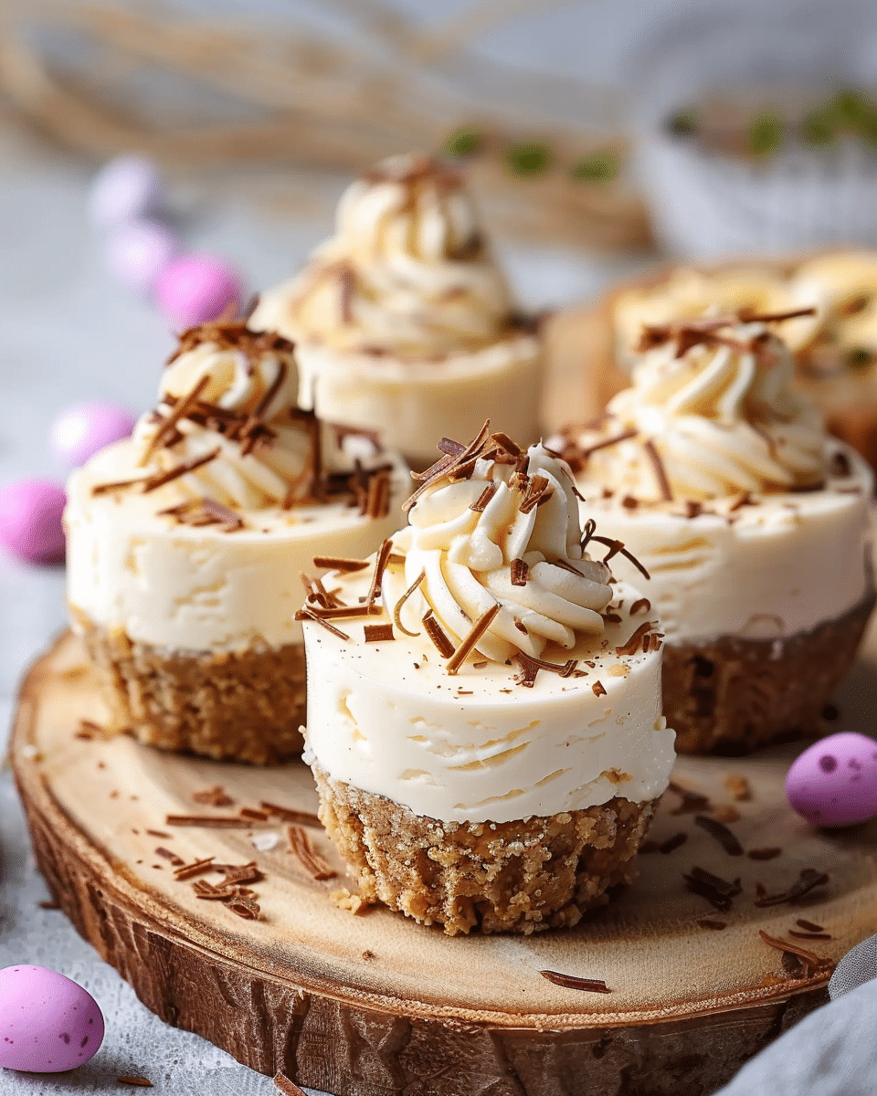 Irresistible Easter No-Bake Mini Cheesecakes Recipe