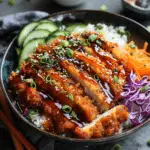 Japanese Katsu Bowls with Tonkatsu Sauce