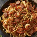 Cajun Shrimp and Sausage Pasta