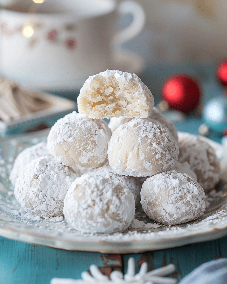 Melt-in-Your-Mouth Holiday Snowball Cookies